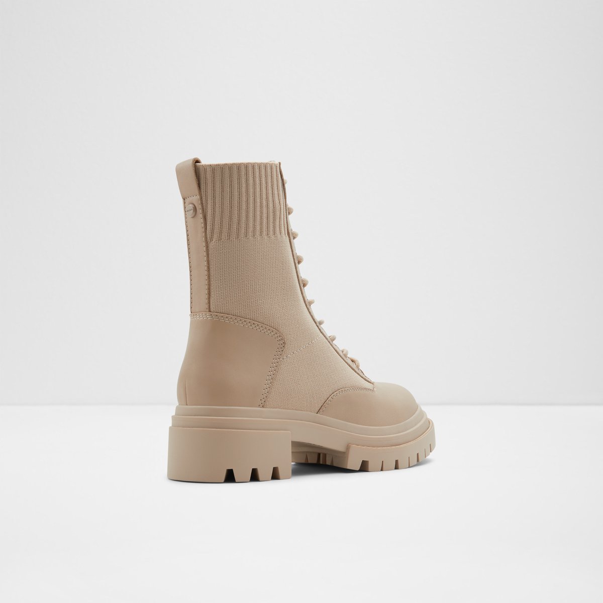 Reflow Light Beige Women Combat boots