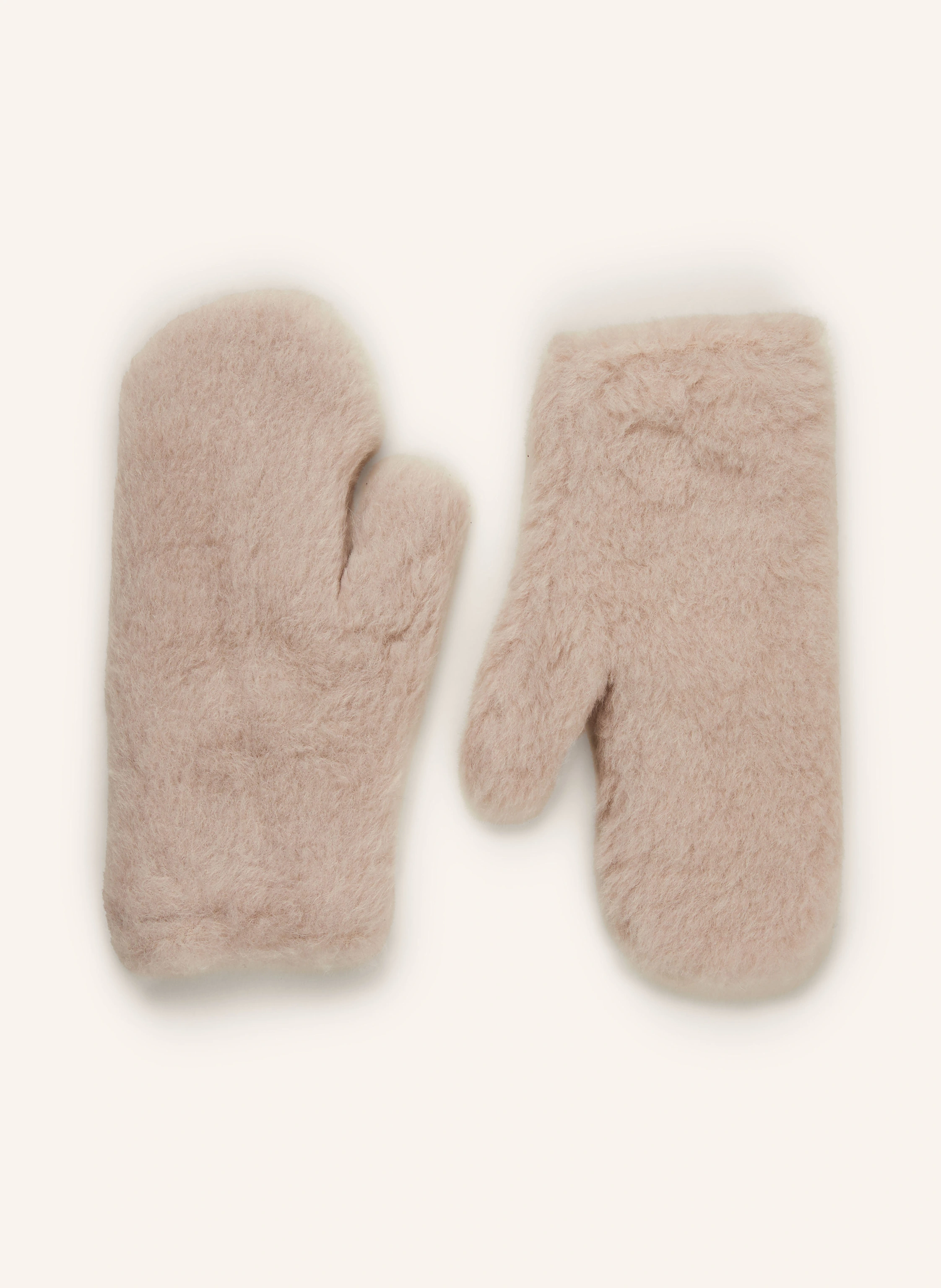 Max Mara Teddyfell-Fäustlinge OMBRATO mit Alpaka