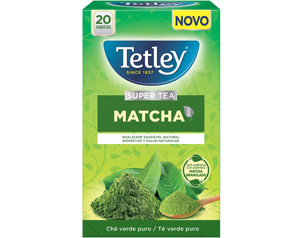 CHÁ TETLEY VERDE VERDE MATCHA 20 SAQUETAS
