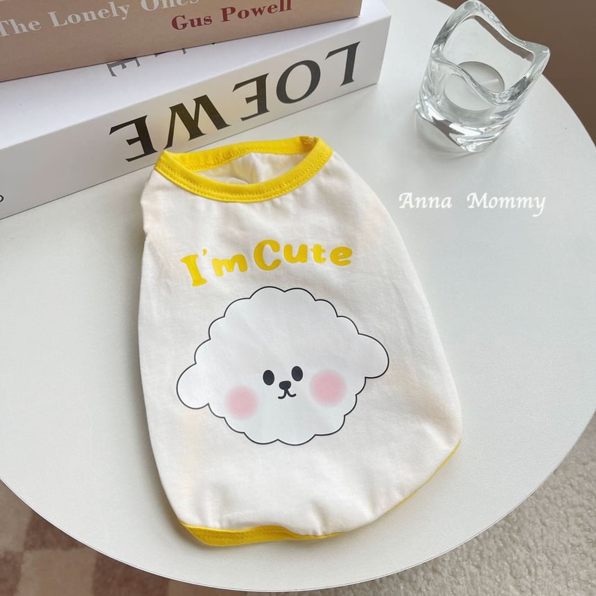 tanvtim - Applicatie Contrast Trim Pet Top (Verschillende Ontwerpen)