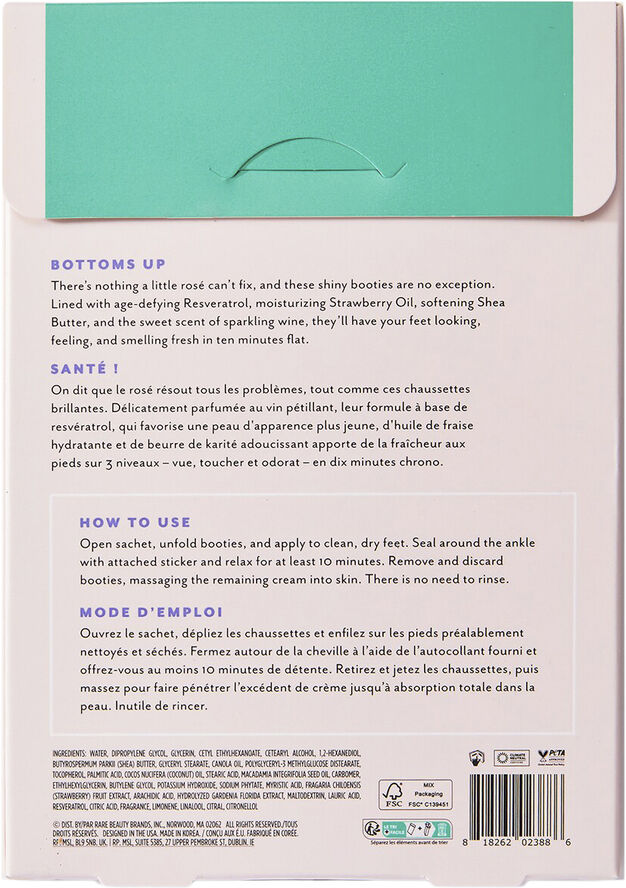 Patchology Rosé Toes - Renewing Foot Mask