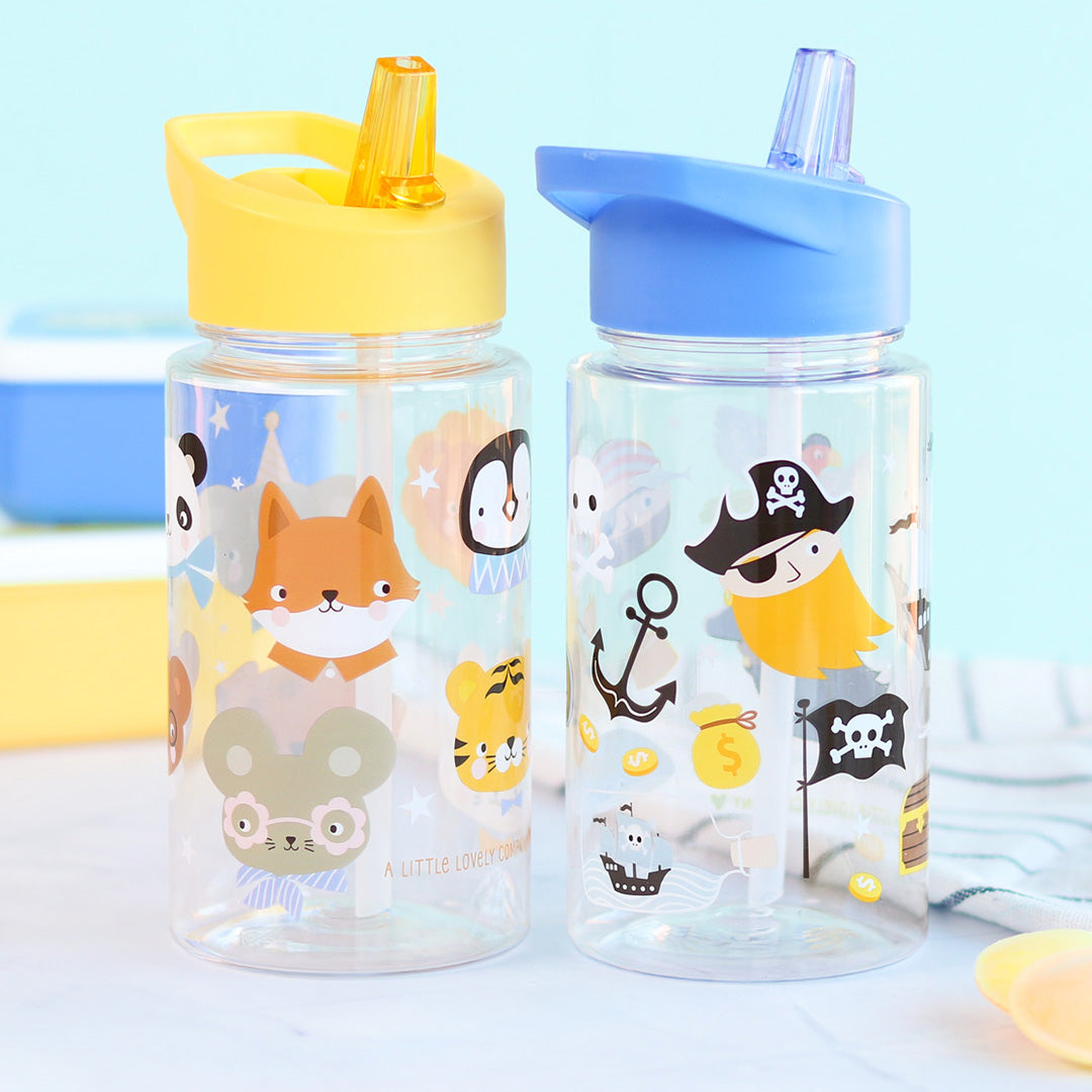A little lovely company drinkfles met rietje - dierenvrienden - 450 ml