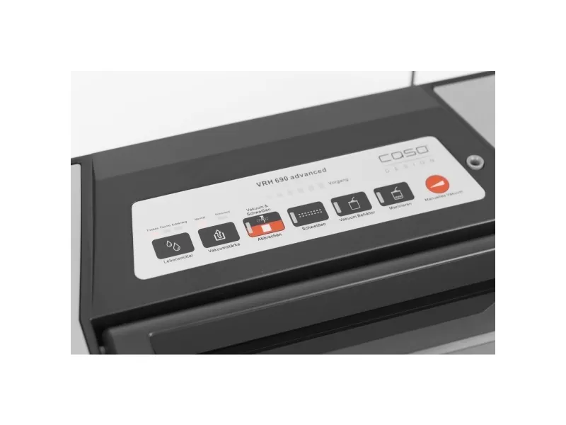 Caso VRH 690 advanced, Sort, Rustfrit stål, 900 mbar, Plast, Rustfrit stål, Touch, GS/CE, 130 W