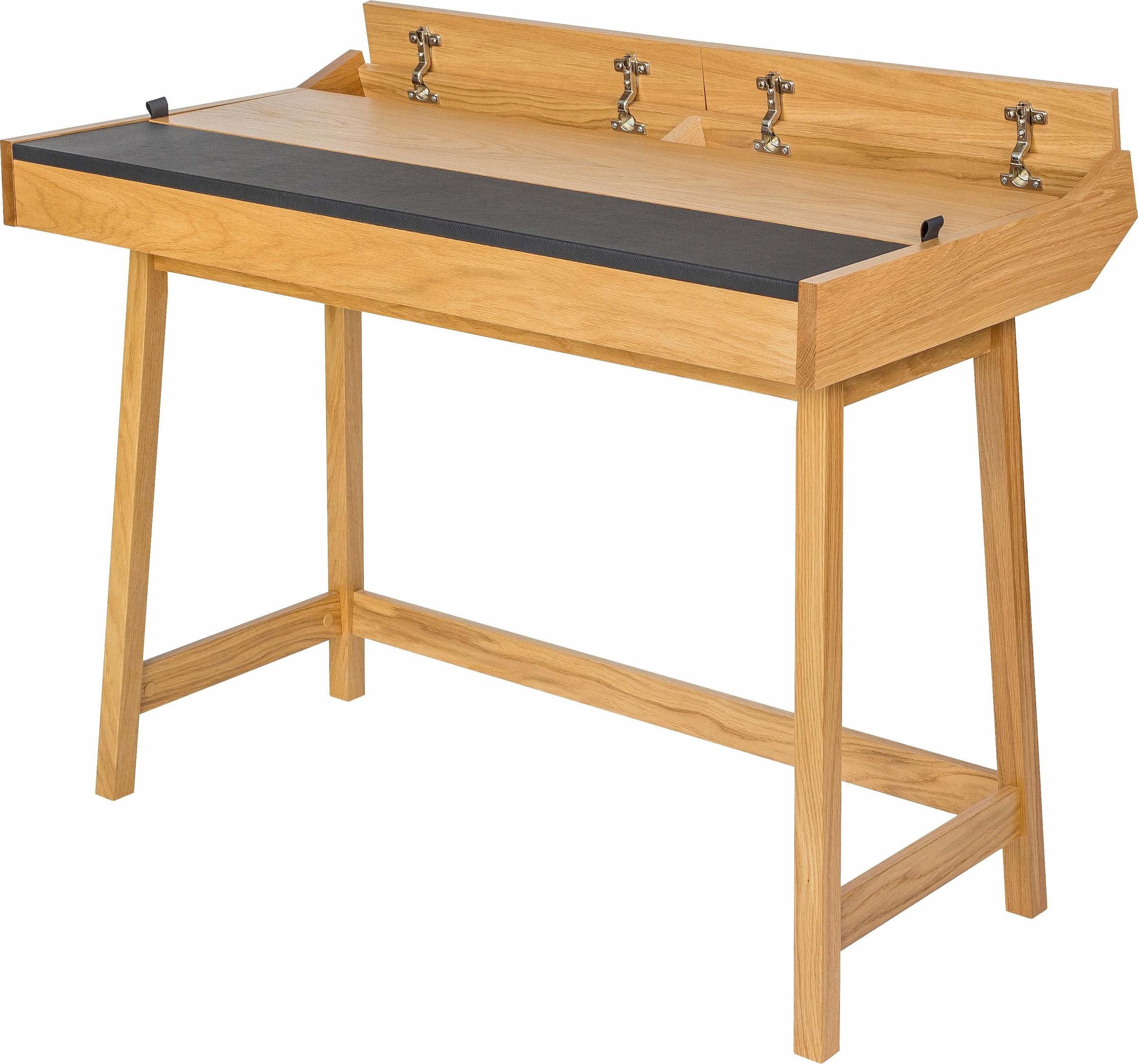 Woodman Schreibtisch »Brompton« im skandinavian Design, Gestell aus massiver Eiche, FSC®-zertifiziert