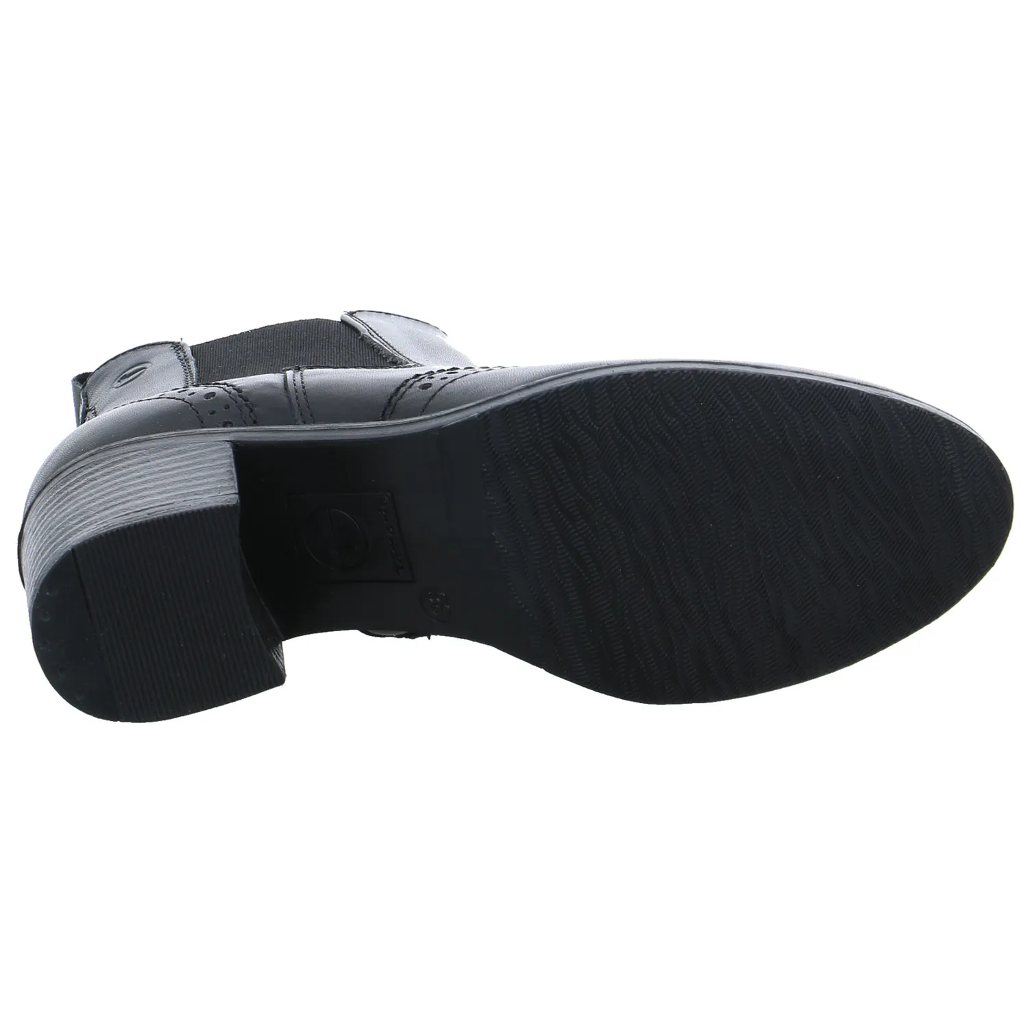 TAMARIS Stiefelette Schwarz Leder