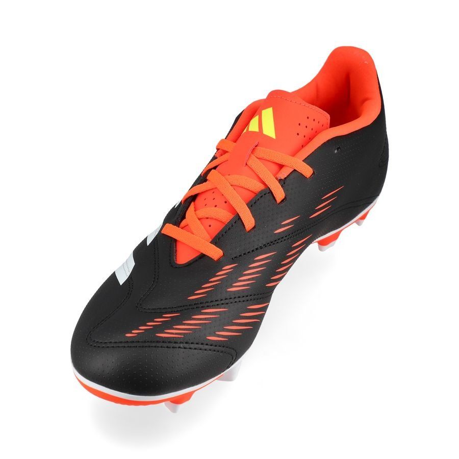 adidas Predator Club FxG Solar Energy - Noir/Blanc/Rouge