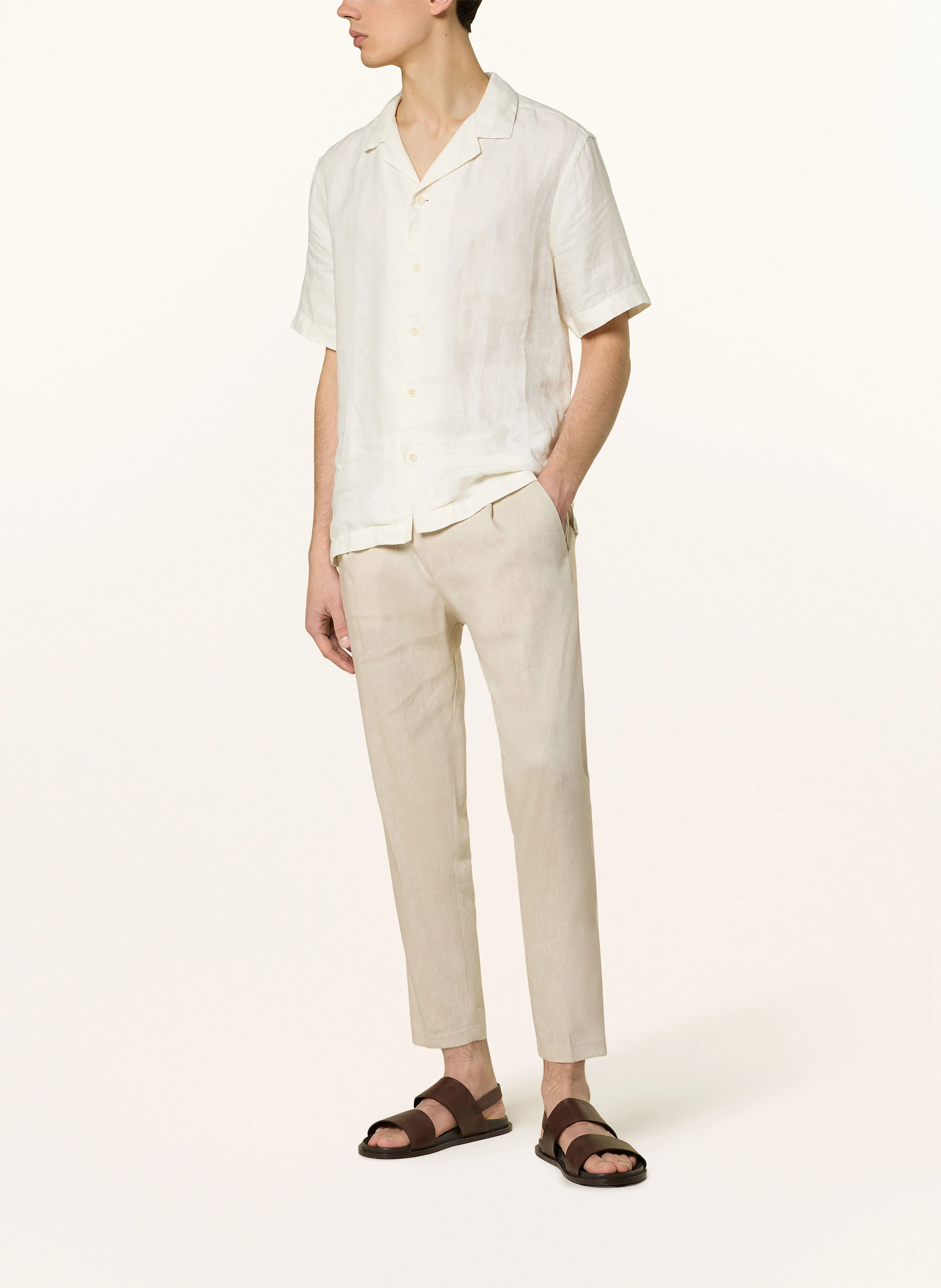DRYKORN Anzughose CHASY Extra Slim Fit mit Leinen
