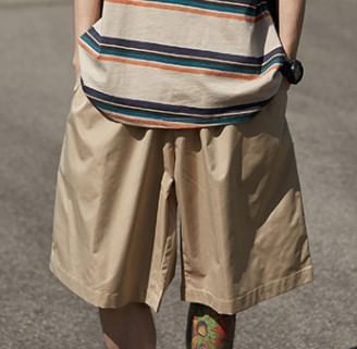 GRAYCIOUS - Effen shorts met elastische taille