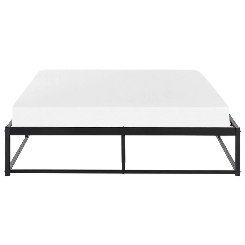 VIRY - Tweepersoonsbed - Zwart - 140 x 200 cm - Metaal