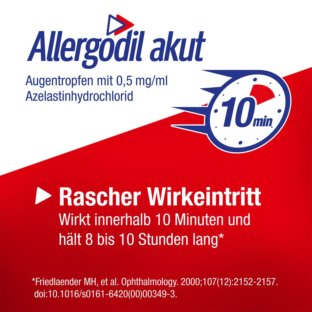 Allergodil® akut Augentropfen: Lindernde Lösung für die Augen bei Pollenallergie, Heuschnupfen, nicht-saisonaler Allergie