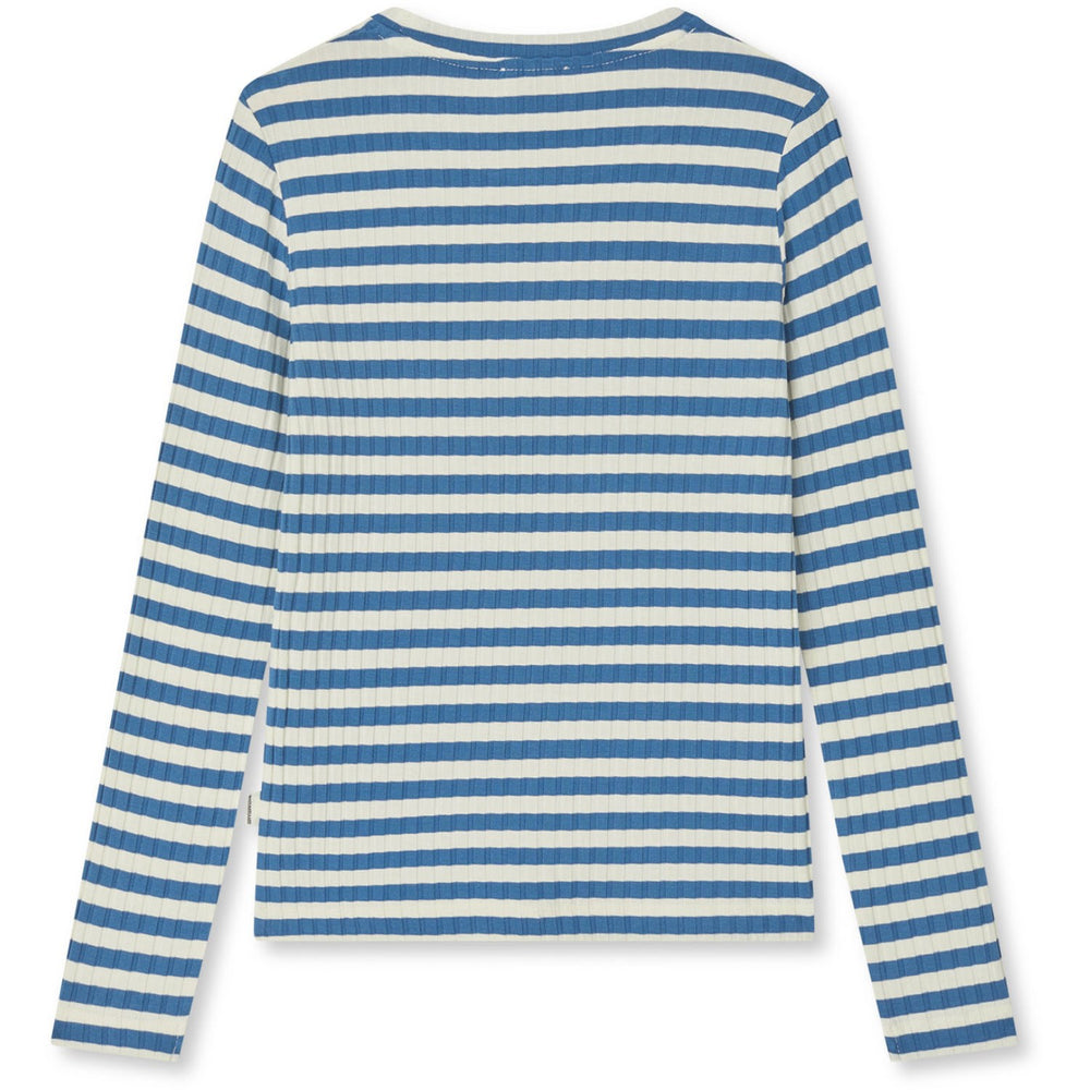 Køb Mads Nørgaard Vanilla Ice/Bright Cobalt 5X5 Classic Stripe Talika Top