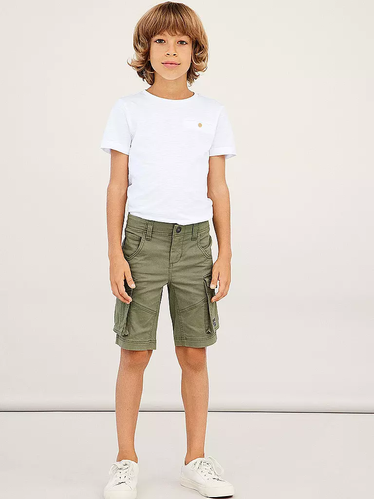 NAME IT Jungen Cargobermuda NKMRYAN TWIBAMGO olive