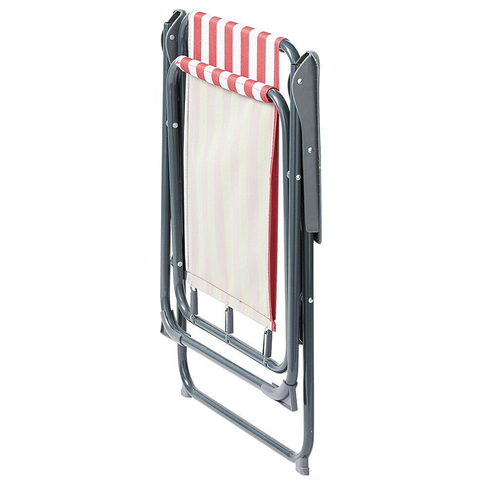 Fauteuil de camping Eskale pliable rouge et blanc