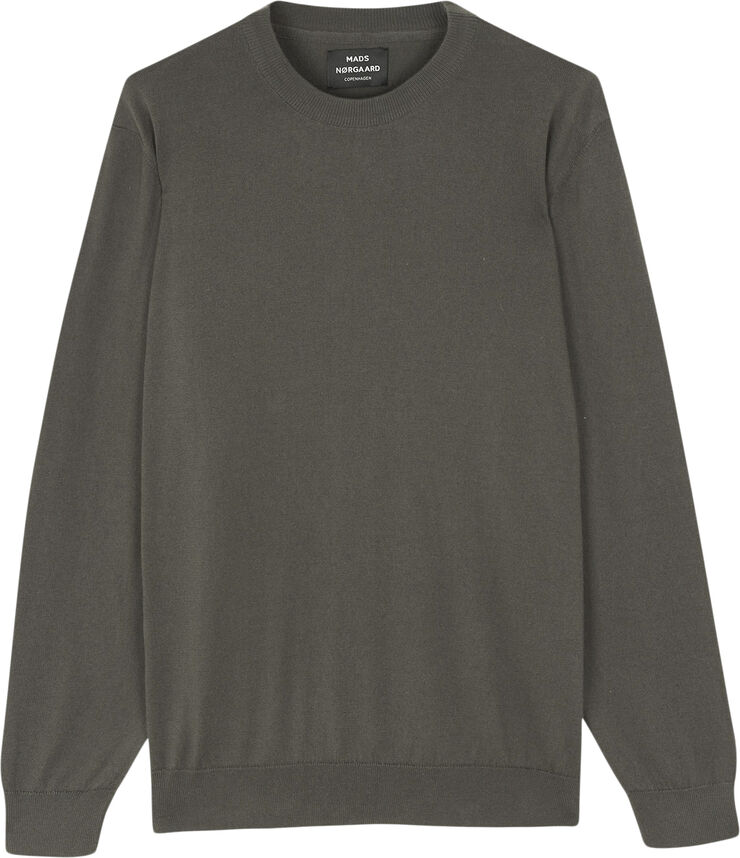 Mads Nørgaard - Copenhagen Tight Cotton Karsten Knit Mørke grøn