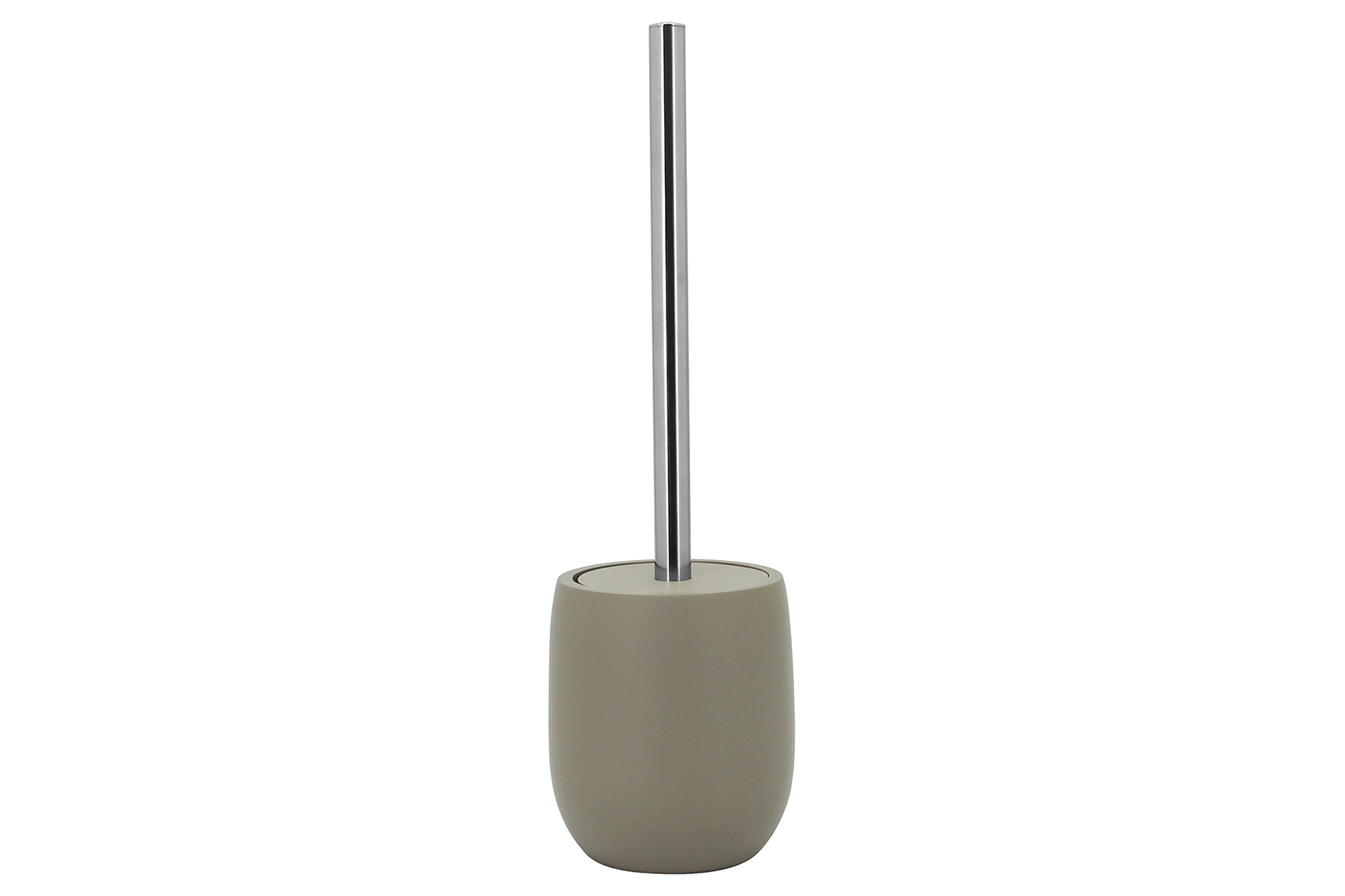 Mono toalettbørste Beige polyresin med kromfarget stang
