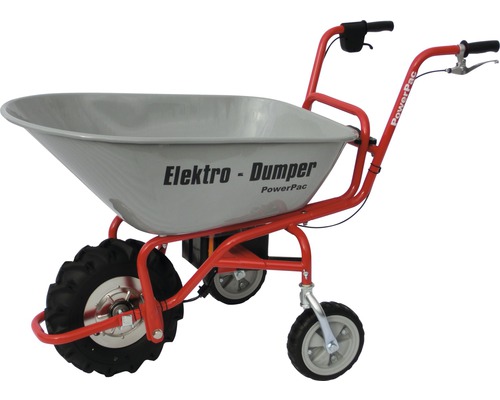 PowerPac Bouwkruiwagen, Tuinkruiwagen, Metalen kruiwagen, Steenkruiwagen, Diepe kruiwagen, Transportkruiwagen, 115 liter