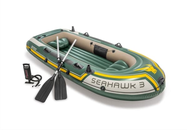 Intex Seahawk 3, Reise / Rekreasjon, Oppblåsbar Båt, Flerfarget, 3 person(er), 360 kg, 1100 W
