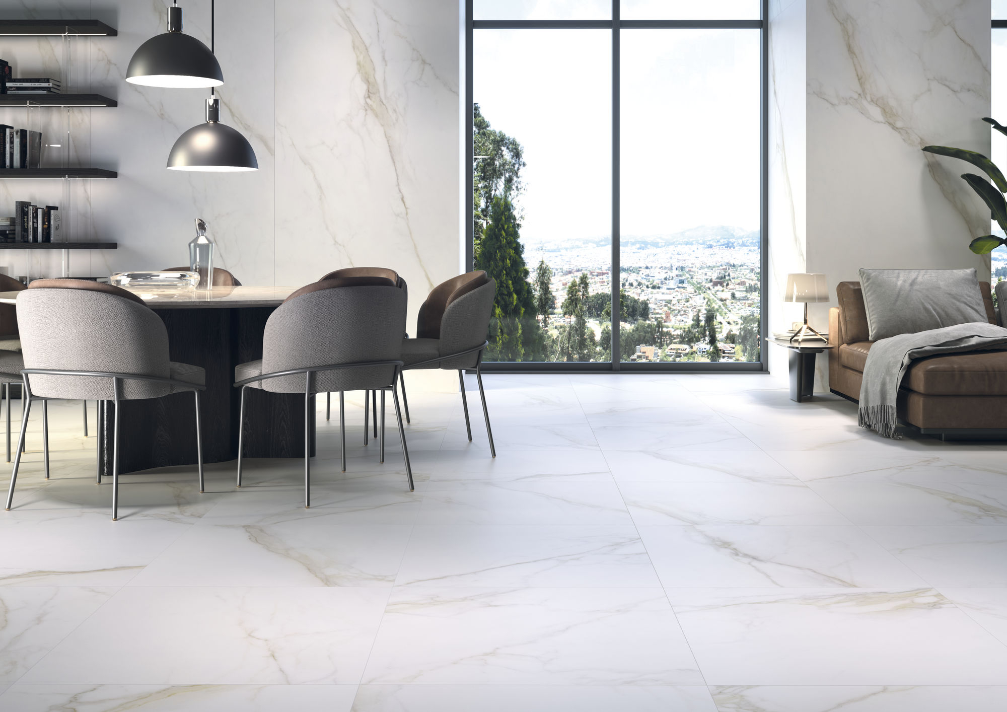 Jabo Diamond Gold vloertegel mat 75x75