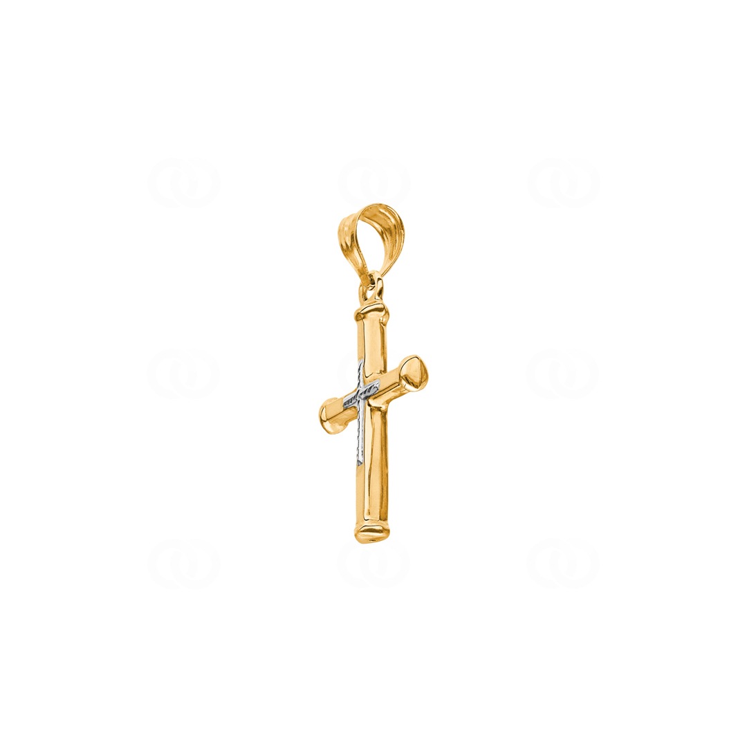 Anhänger 750/18 K Gelbgold Kreuz 27 x 17mm