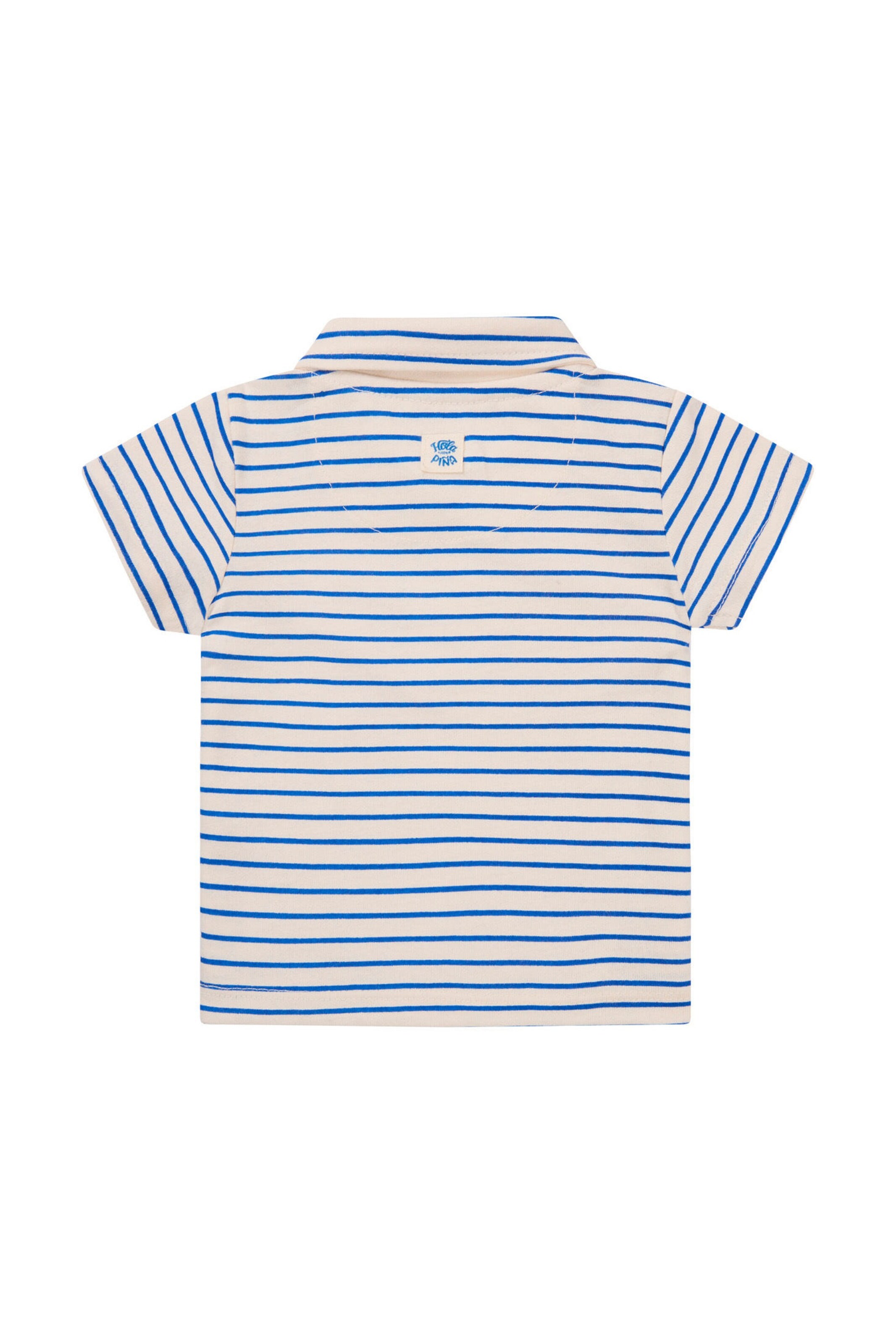 Noppies Baby Poloshirt Okaya Stripe pattern Medium Grey