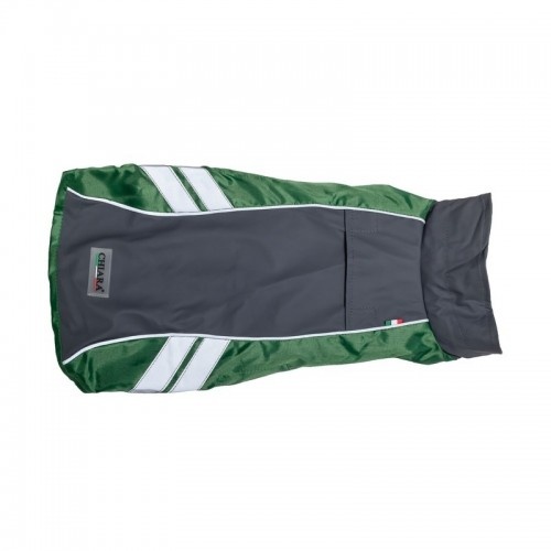 Capa de chuva impermeável Dirk, verde e cinza
