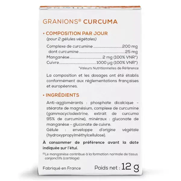 Granions Curcuma 30 gélules
