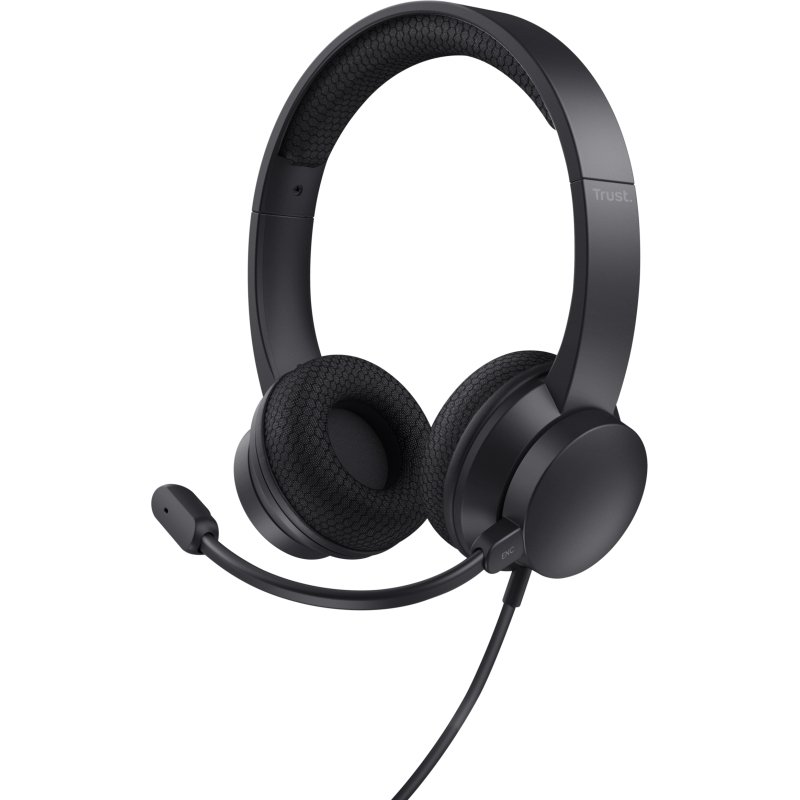 Trust Ayda Casque Avec fil Arceau Appels/Musique USB Type-A Noir