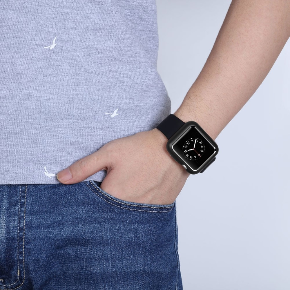 Apple Watch Series (42 mm) Magnetische Alu Schutzhülle Bumper Case (Magnet-Technologie) - Schwarz