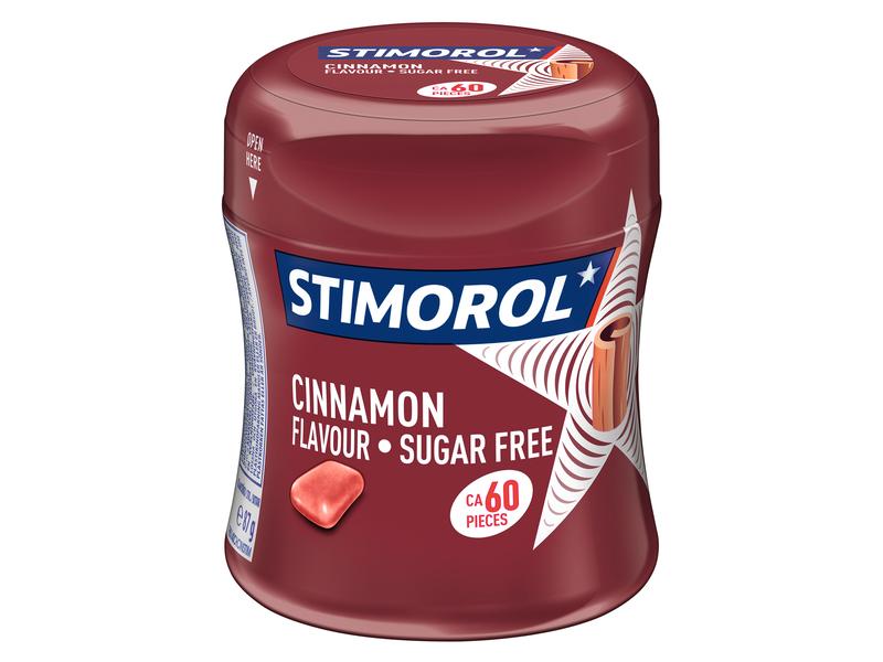 Stimorol Kaugummi Cinnamon 87 g Zuckerfreier Kaugummi mit Zimtgeschmack