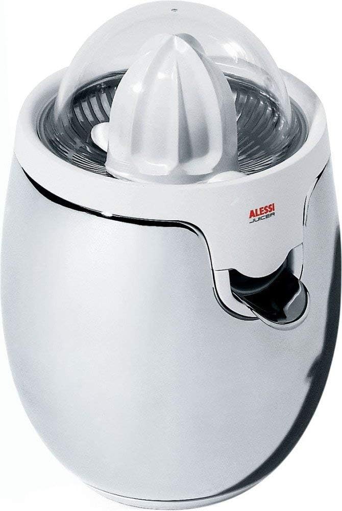 Alessi | SG63 W - elektrische Zitronenpresse Design, Edelstahl und Thermoplastisches Harz