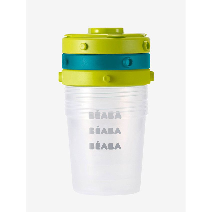 Set 6 pots de conservation Clip 2x90 ml + 4x150 ml - Ecru
