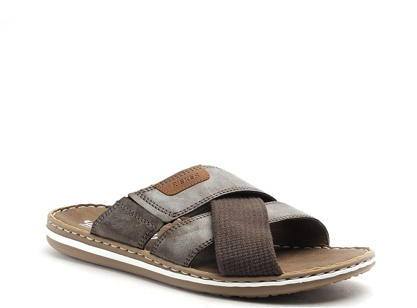 Rieker mules et sabots homme 21092 marron