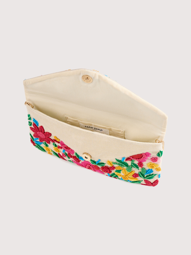 Pochette avec broderies