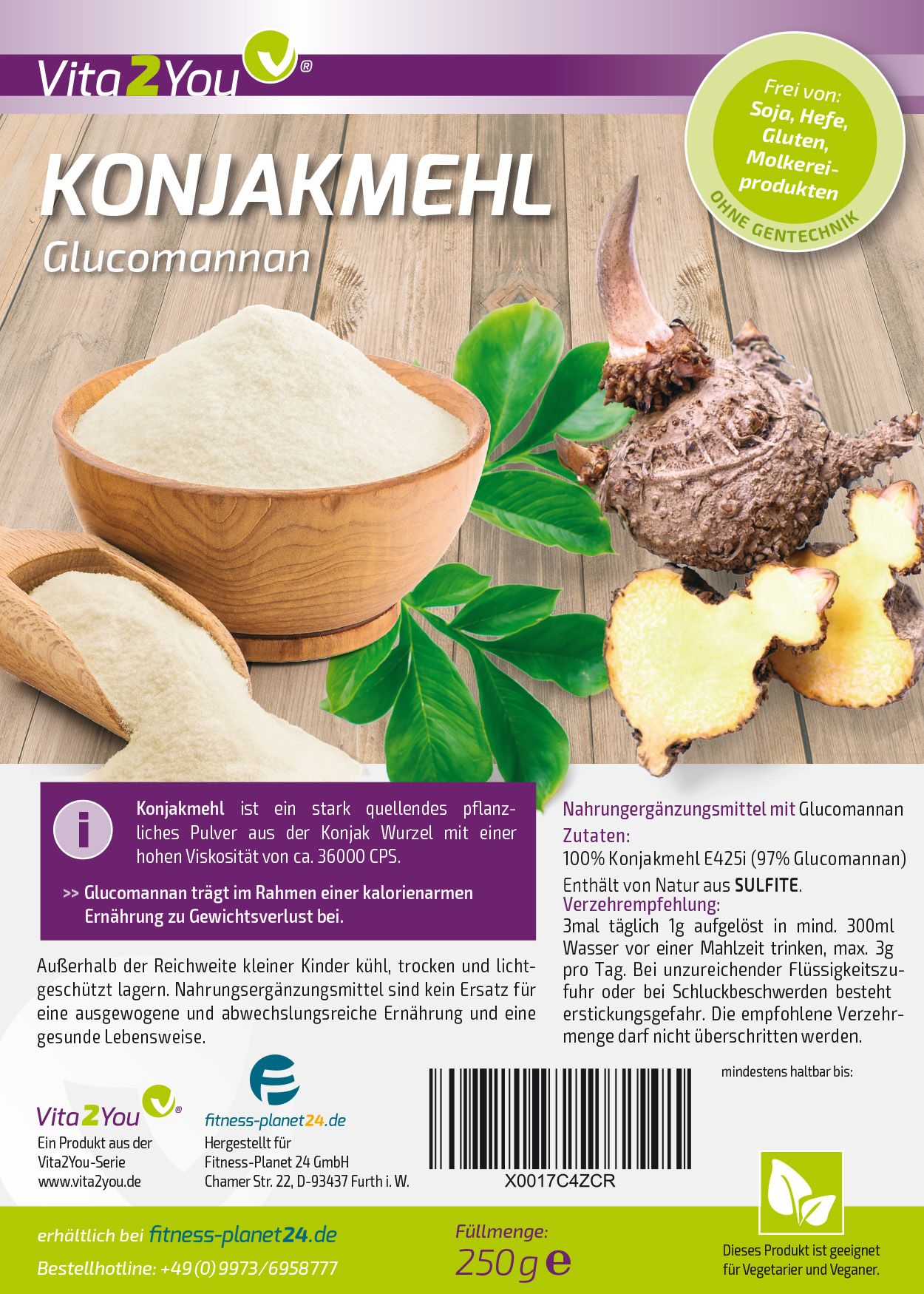 Vita2You Konjakmehl