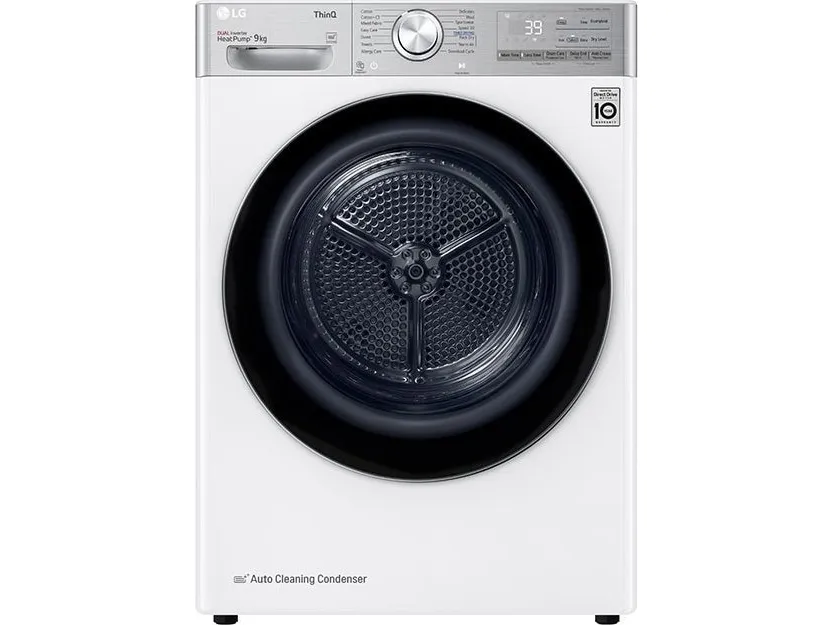LG RH90V9AV2QR - Tørremaskine - Wi-Fi - bredde: 60 cm - dybde: 66 cm - højde: 85 cm - frontbetjening - hvid