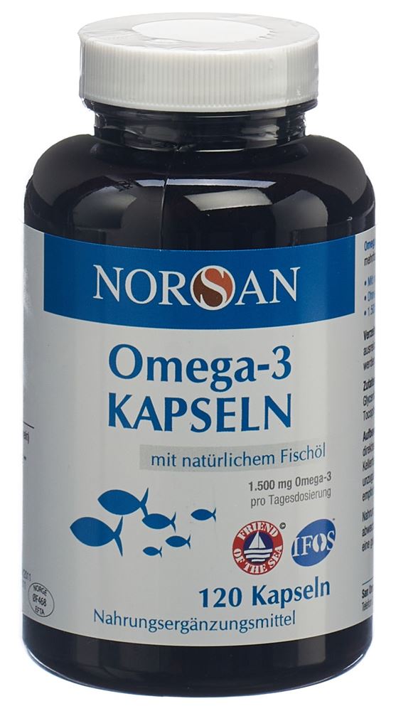 NORSAN Omega-3 Fischöl Kaps Ds 120 Stk