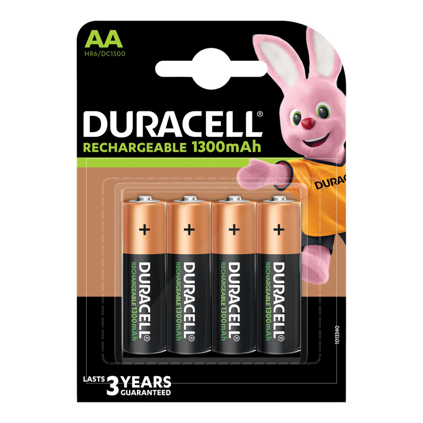 Oppladbare AA-batterier 4-pk