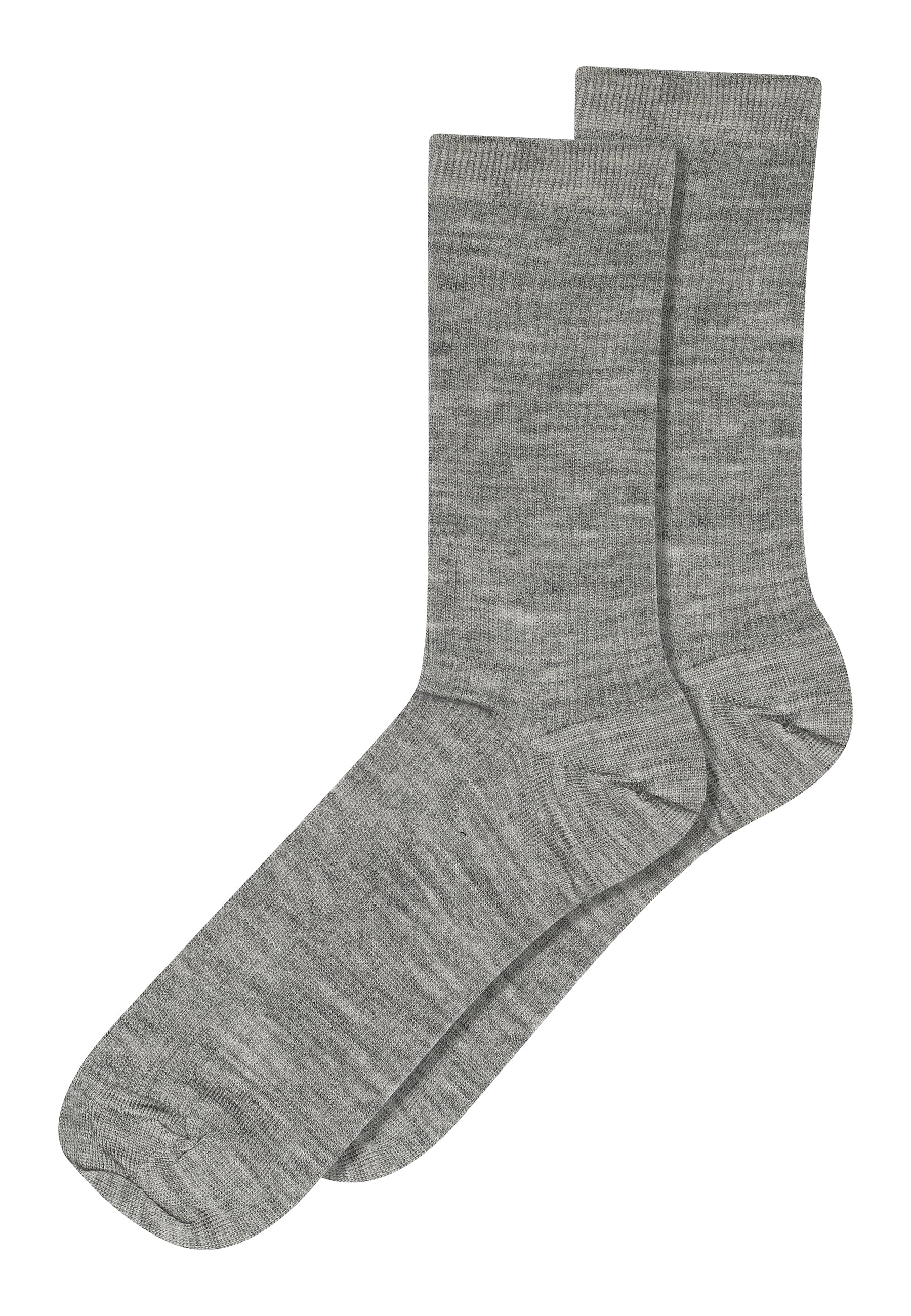 mpWoman  Fine Wool Rib strømper - grå