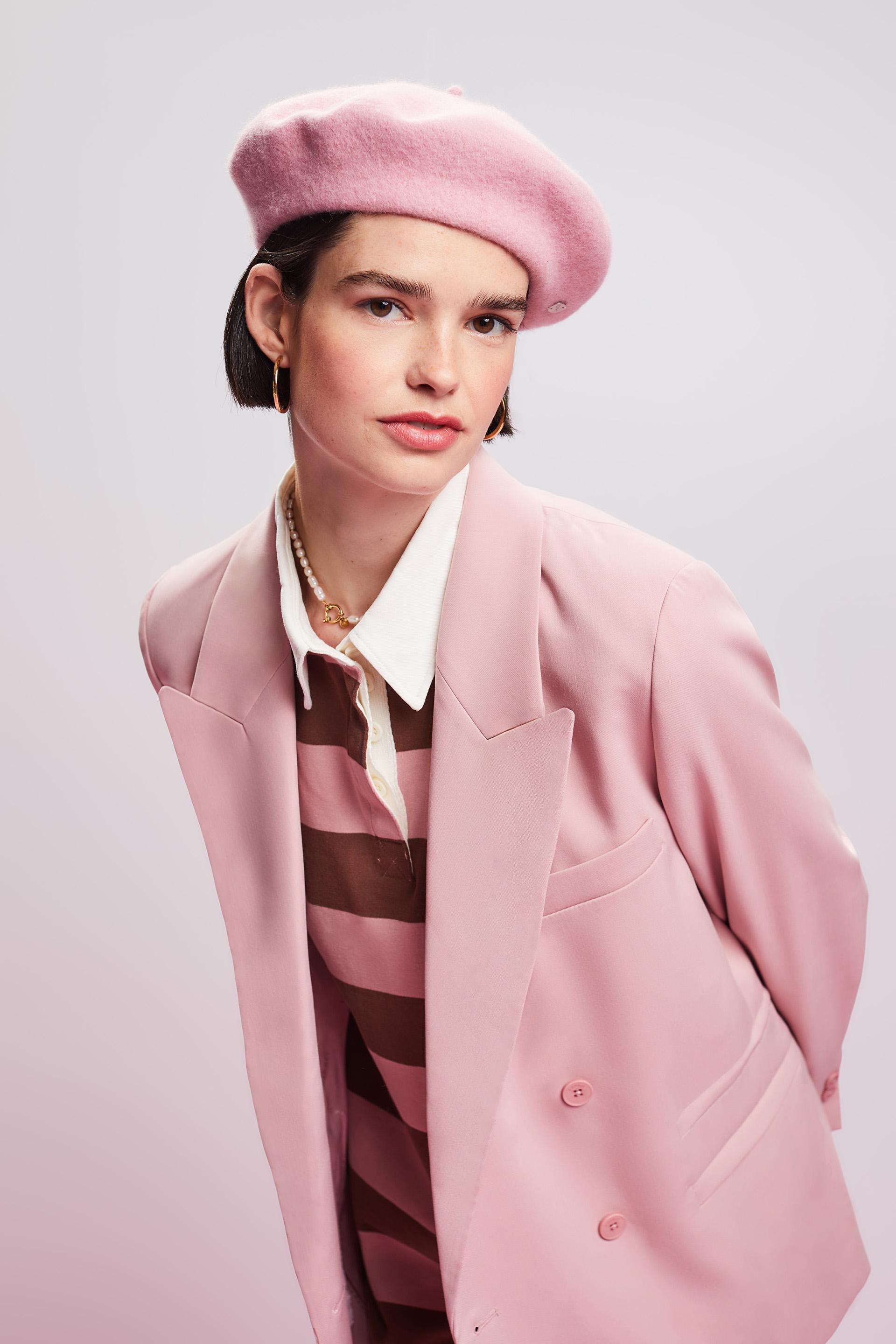 Veste de tailleur à boutonnage croisé oversize
