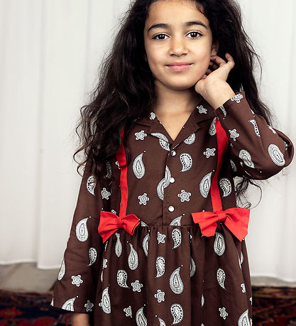 Mini Rodini Kleid - Paisley Aop - Brown