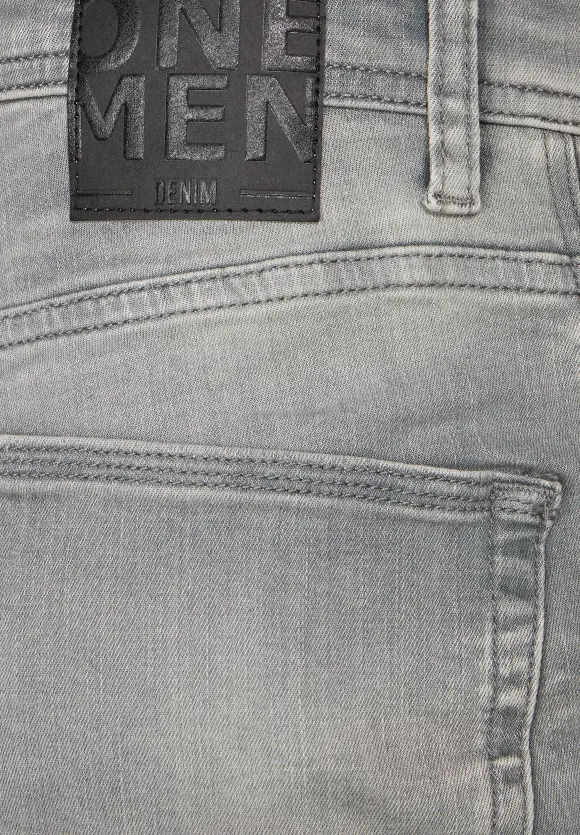 Graue Slim Fit Jeans - mid grey wash