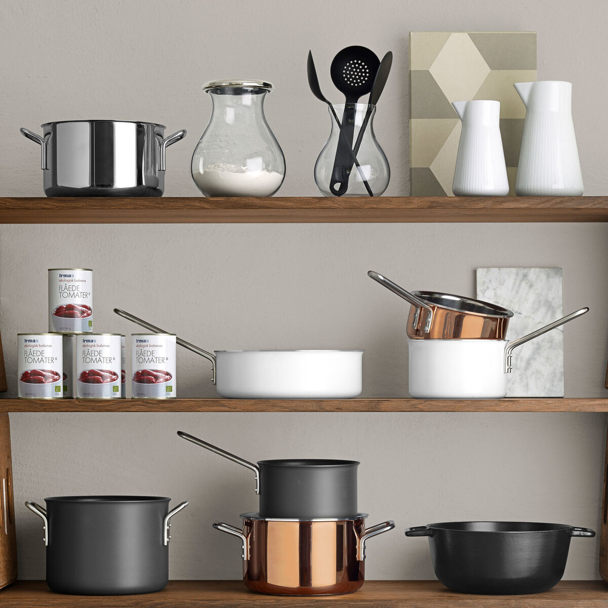 Sautepande 24 cm, White Line