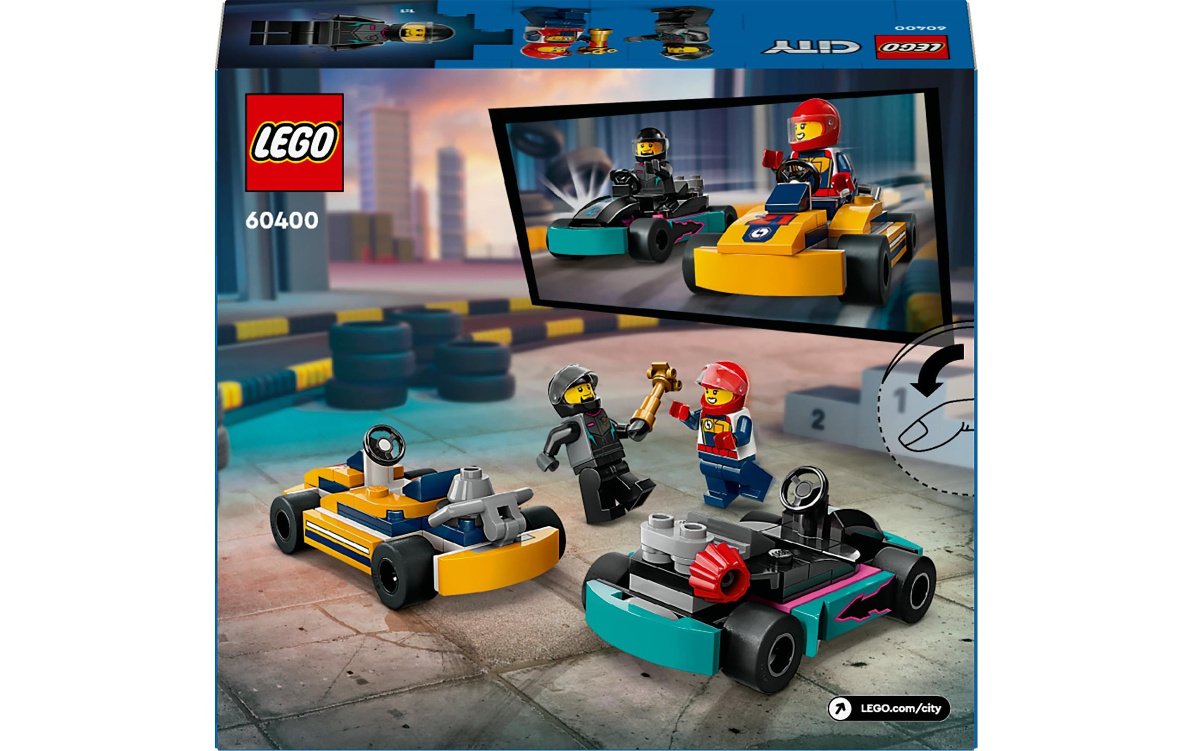 LEGO® Spielbausteine »Go-Karts mit Rennfahrern 60400«