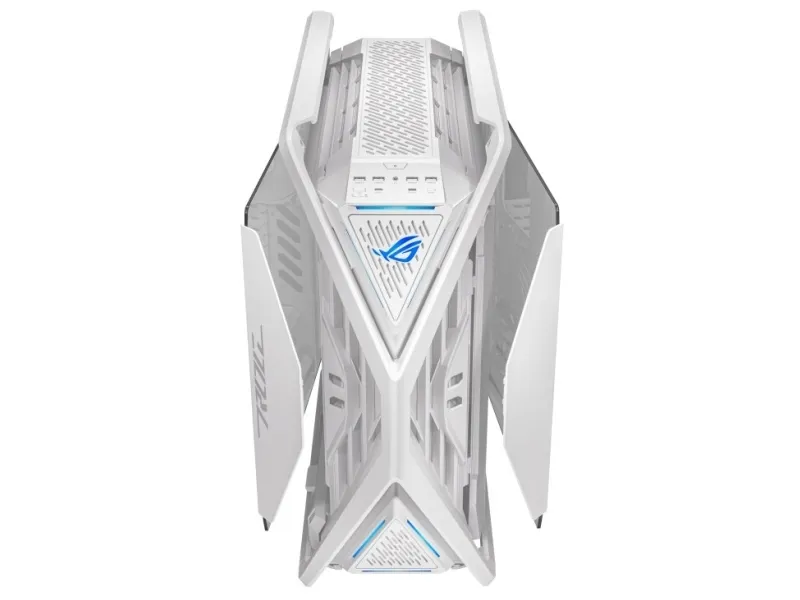 ASUS ROG Hyperion GR701 - FT gaming - udvidet ATX - sidepanel med vindue (hærdet glas) - ingen strømforsyning - hvid - USB/Lyd
