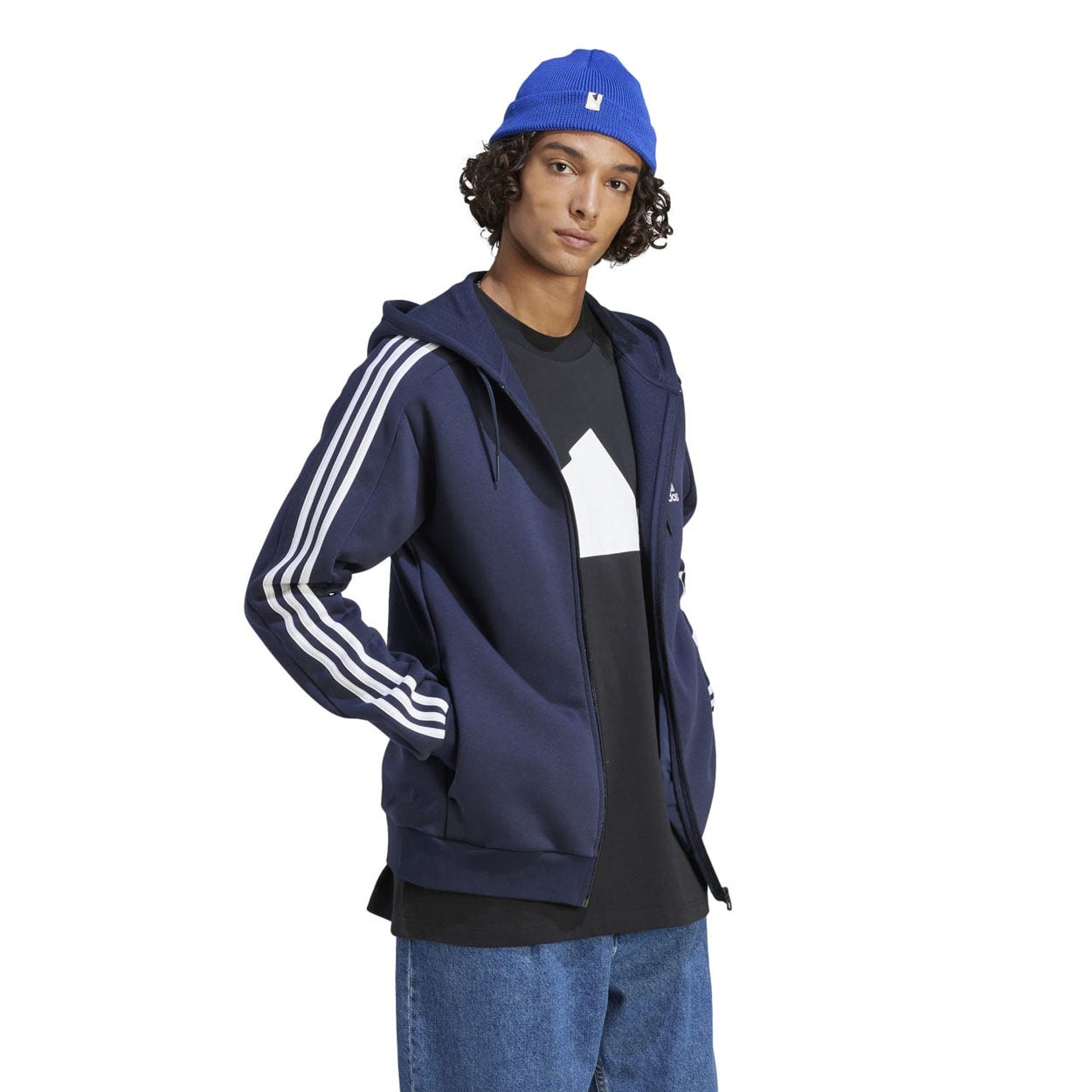 adidas  Essentials Fleece 3-Stripes Hoodie