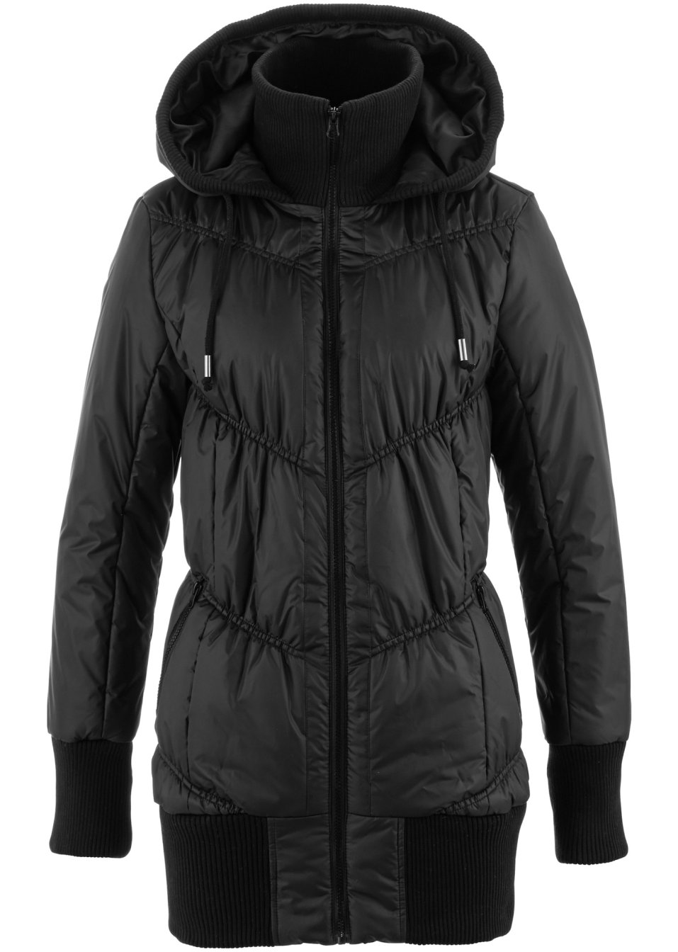 Veste matelassée à empiècement confortable et capuche