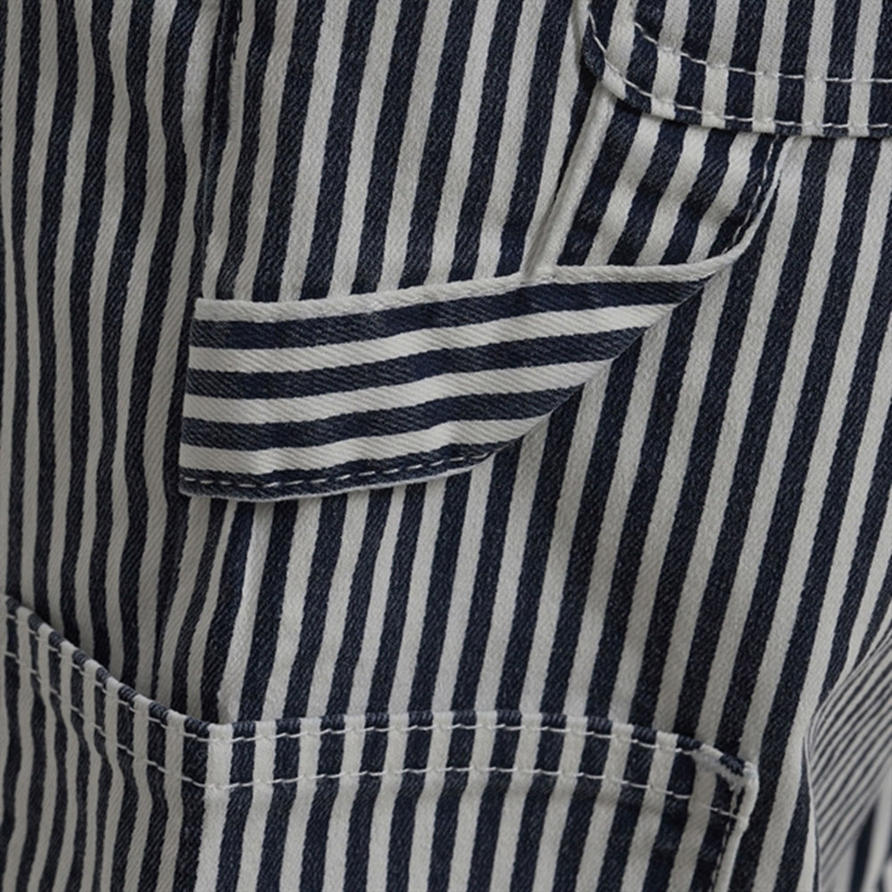 Dark Blue Striped Bukser - Sofie Schnoor