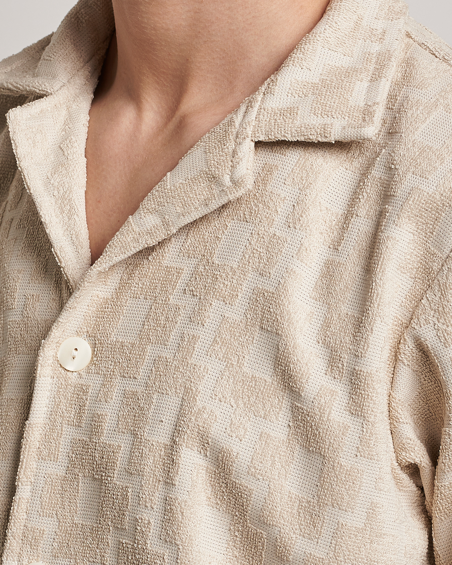 OAS Machu Terry Short Sleeve Shirt Beige