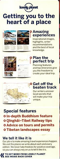 LONELY PLANET - TIBET LONELY PLANET EN ANGLAIS