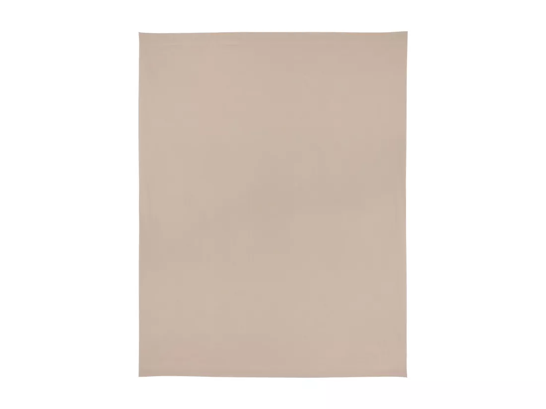 Drap plat 270x310 cm uni Satin de coton DAUPHINE Marron